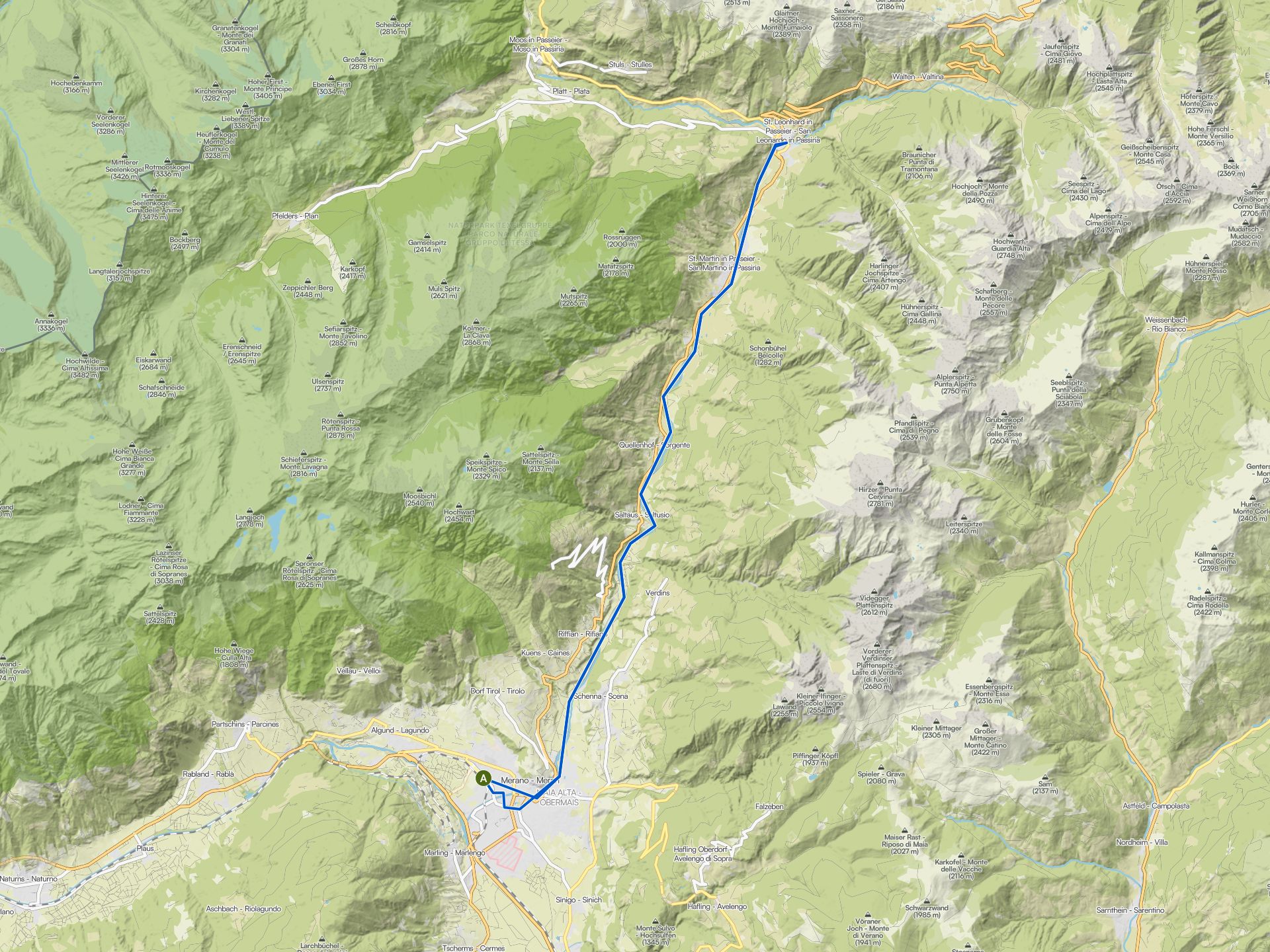 Die schönsten Radtouren rund um Meran - Merano | Komoot